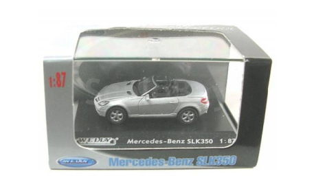 1:87 Mercedes-Benz SLK 350 (silver), масштабная модель, welly, scale87