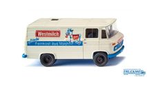 1:87 Mercedes Benz L 406 Kastenwagen 1967-74 ’Westmilch’, масштабная модель, wiking, scale87, Mercedes-Benz