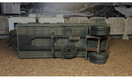 ЗиС 120 с полуприцепом ОДАЗ-885, масштабная модель, СарЛаб, 1:43, 1/43