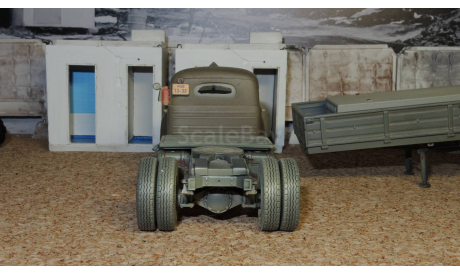 ЗиС 120 с полуприцепом ОДАЗ-885, масштабная модель, СарЛаб, 1:43, 1/43