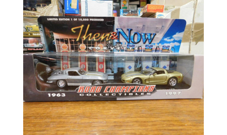 Chevrolet Corvette 1963 и 1997  , 1:43, Road Champs, масштабная модель, scale43