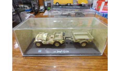 Jeep CJ- 2A , ранняя Cararama, 1:43, масштабная модель, scale43