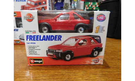 Land Rover Freelander, Bburago, сборная модель автомобиля, scale43