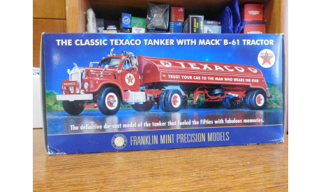 1950 Mack B-61 Tractor & Tanker- Texaco Livery, 1:43, Franklin Mint, масштабная модель, scale43