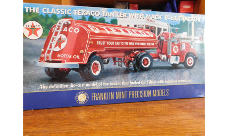 1950 Mack B-61 Tractor & Tanker- Texaco Livery, 1:43, Franklin Mint, масштабная модель, 1/43