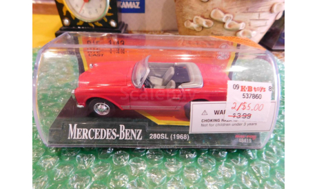 Mercedes- Benz 280SL, New-Ray, 1:43, масштабная модель, 1/43