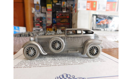 1930 Bentley Speed Six Barnato Coupe, Danbury Mint, олово, масштабная модель, scale0