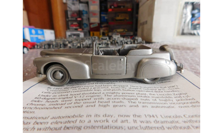 1941 Lincoln Continental V-12, Danbury Mint, олово, масштабная модель, scale0