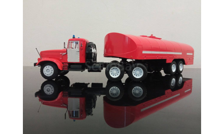 Краз-258Б1 пожарный с тз-22 1/43, масштабная модель, Автоистория (АИСТ), scale43