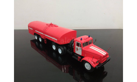Краз-258Б1 пожарный с тз-22 1/43, масштабная модель, Автоистория (АИСТ), scale43