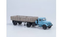 МАЗ-200В + МАЗ-5215 голубой/коричневый, масштабная модель, Автоистория (АИСТ), scale43