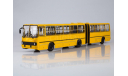 Автобус Ikarus-280 жёлтый с белыми дверьми, масштабная модель, Советский Автобус, 1:43, 1/43