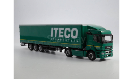 КАМАЗ-5490 с полуприцепом НЕФАЗ-93341, масштабная модель, ПАО КАМАЗ, 1:43, 1/43