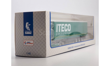 КАМАЗ-5490 с полуприцепом НЕФАЗ-93341, масштабная модель, ПАО КАМАЗ, 1:43, 1/43
