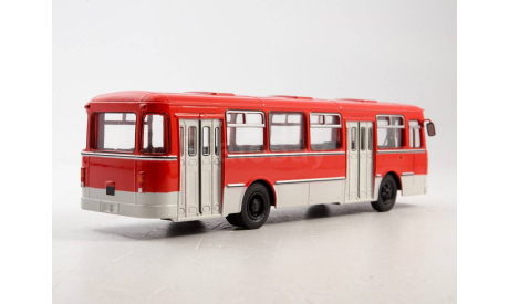 Автобус ЛиАЗ-677М красный СОВА, масштабная модель, Советский Автобус, scale43
