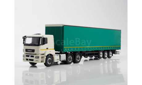 КАМАЗ-65206 с полуприцепом НЕФАЗ-93341, масштабная модель, ПАО КАМАЗ, 1:43, 1/43