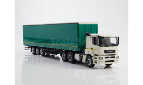 КАМАЗ-65206 с полуприцепом НЕФАЗ-93341, масштабная модель, ПАО КАМАЗ, 1:43, 1/43