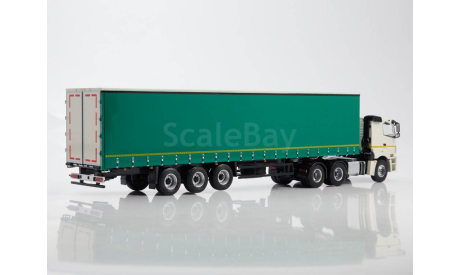 КАМАЗ-65206 с полуприцепом НЕФАЗ-93341, масштабная модель, ПАО КАМАЗ, 1:43, 1/43
