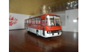 Автобус Икарус-256.54 шарлах без номеров, масштабная модель, Ikarus, DEMPRICE, 1:43, 1/43