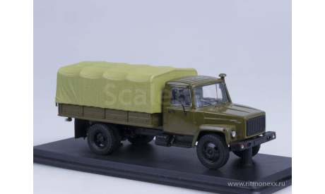 Горький-3309 (двиг. Д-245.7 Diesel Turbo) с тентом хаки, масштабная модель, Start Scale Models (SSM), 1:43, 1/43