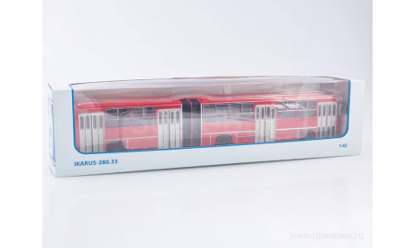 Автобус Икарус-280 красный, масштабная модель, Ikarus, Советский Автобус, scale43