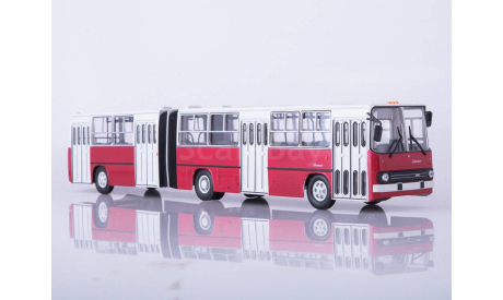 Автобус Ikarus-280.33 красно-белый СОВА, масштабная модель, Советский Автобус, 1:43, 1/43