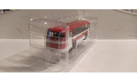 Автобус ЛАЗ-695Н бело-красный, масштабная модель, DEMPRICE, scale43