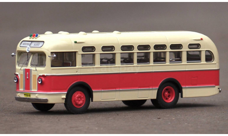 ЗиС-155 бежево-красный Классик Бас с рубля, масштабная модель, Classicbus, 1:43, 1/43