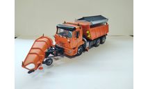 КДМ с шоссейным и боковым отвалом КамАЗ 65115, масштабная модель, scale43