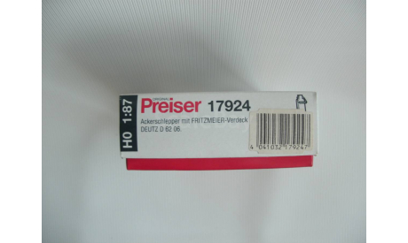1:87 Deutz D 62 06 с снегоуборочным плугом, Preizer, масштабная модель трактора, scale87, Deutz-Allis