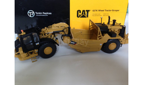 1:50 скрепер CAT 627K, Tonkin, масштабная модель трактора, scale50, Tonkin Replicas, Caterpillar