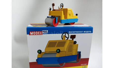 1:43 Тротуарный каток Д-455. ModelPro, масштабная модель, scale43