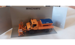 1:43 Mercedes Unimog 1300L снегоуборочный, Minichamps