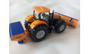 1/50 трактор New Holland со снегоуборочным оборудованием Schmidt, пр-во Siku, масштабная модель трактора, scale50