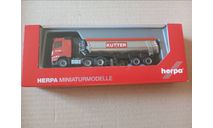 1:87 Volvo FH FD с полуприцепом-самосвал Kutter,  Herpa, масштабная модель, scale87