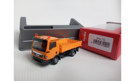 1:87 MAN  TGL самосвал коммунальной службы,  Herpa, масштабная модель, scale87