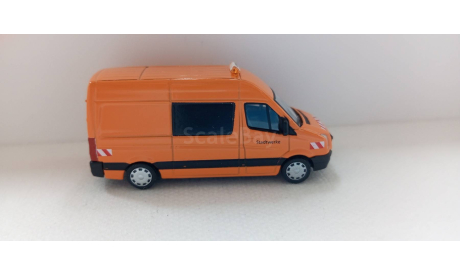 1:87 VW Krafter коммунальная служба, пр-во Schuco, металл, масштабная модель, scale87, Volkswagen