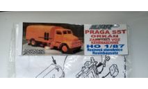 1:87 PRAGA S5T кит подметально-уборочной машины, пр-во Чехия, сборная модель автомобиля, icar, scale87