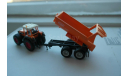 1:87 трактор Fendt 930с прицепом-самосвалом Krampe, Wiking, масштабная модель трактора, 1/87