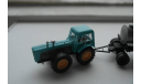 1/87 трактор ДУТРА с прицепом вакуумной цистерной, SES, масштабная модель трактора, scale87