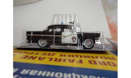 Ford Fairlane Town Sedan (1956) полиция Детройта («Полицейские Машины Мира» №1), масштабная модель, DeAgostini, scale43