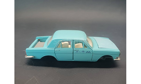 Волга газ 24 Бирюзовая Такси, масштабная модель, Агат/Моссар/Тантал, scale43