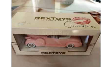 Cadillac V16 Rextoys с фигуркой Ciccolina 1/43, масштабная модель, scale43