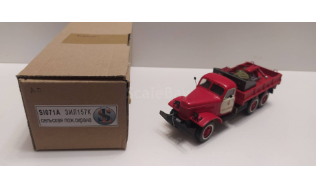 ЗиЛ-157 сельская пожарная СарЛаб, масштабная модель, scale43, ГАЗ