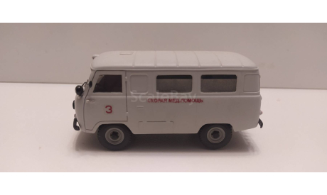 УАЗ-450А санитарный СарЛаб, масштабная модель, scale43, Москвич