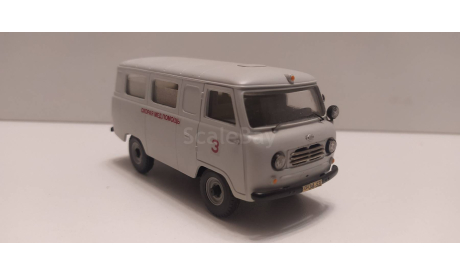 УАЗ-450А санитарный СарЛаб, масштабная модель, scale43, Москвич