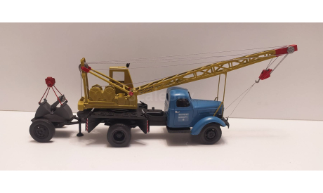ЗиЛ-164 автокран АК-75 с грейфером СарЛаб, масштабная модель, scale43