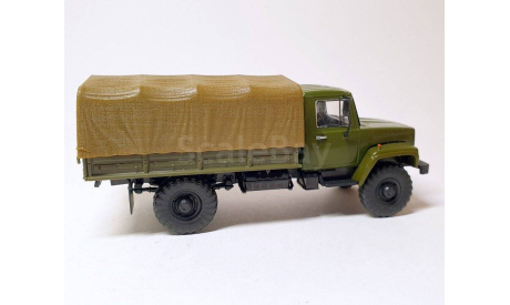 Горький-3308 ’Садко’ бортовой (т.зелёный) DeAgostini  Б.9572, масштабная модель, ГАЗ, scale43