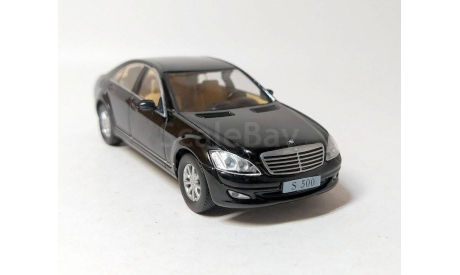 Mercedes S Class лимузин (чёрный) Мерседес DeAgostini  Б.9783, масштабная модель, Mercedes-Benz, scale43