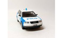 Audi A6 Avant 1994 полиция Швеции (белый/синий) DeAgostini Б.9964, масштабная модель, scale43